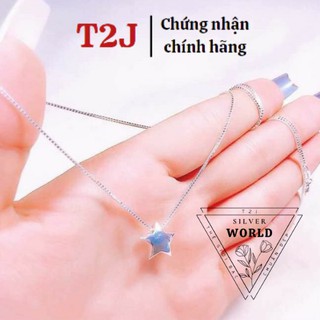 Dây chuyền bạc ta hình ngôi sao hót - thương hiệu t2j silver world