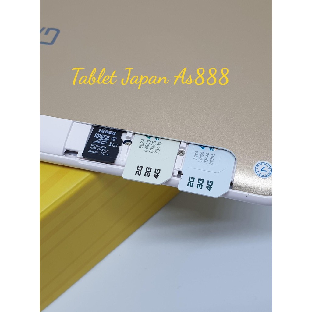 Tablet Nhật Bản AS888 phiên bản 2020 Tặng kèm 1 mặt kính màn hình cảm ứng As888