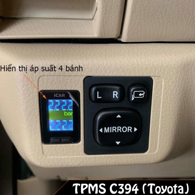 Hệ Thống Cảm Biến Cảnh Báo Áp Suất Lốp Cho Xe Toyota TPMS C394