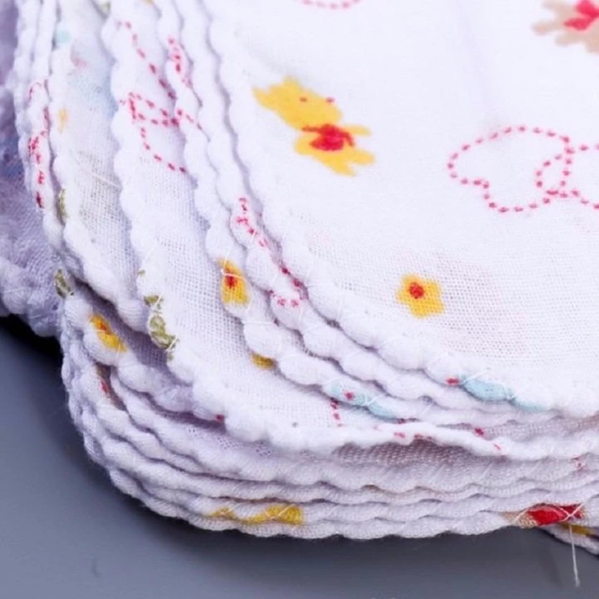 Bịch 10 khăn sữa hoa Nhật loại vải cotton mềm, kích thước chuẩn 32x32cm