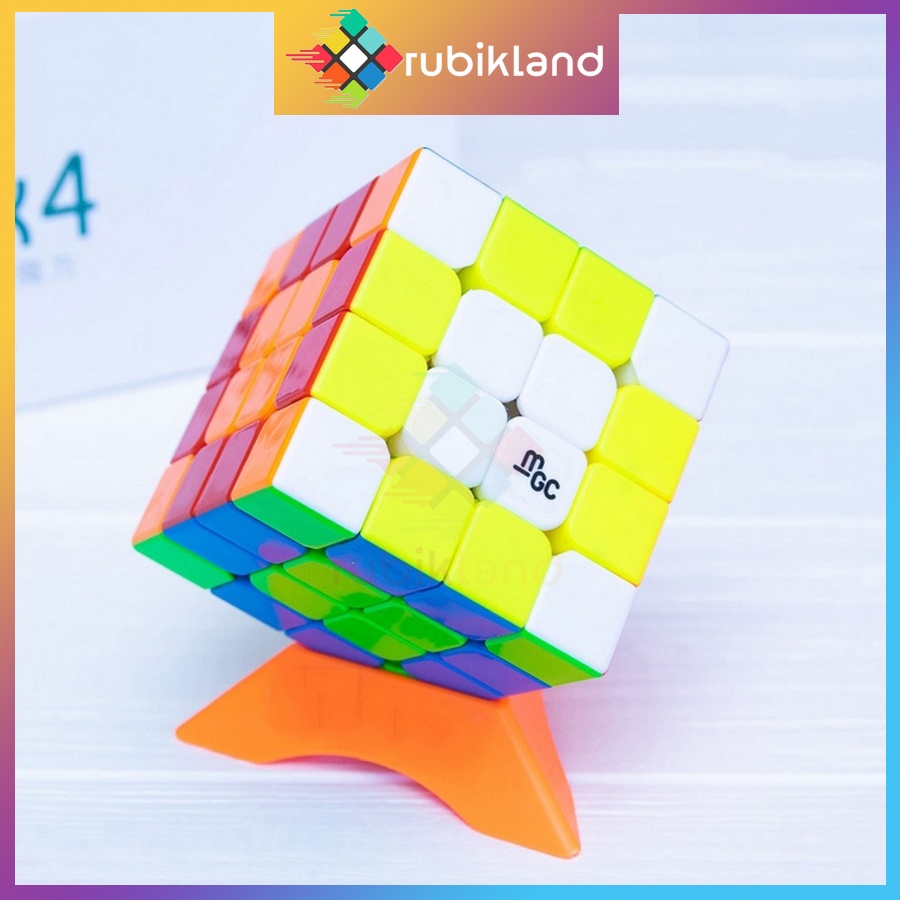Rubik 4x4 YJ MGC 4x4 Có Nam Châm Stickerless Rubic Không Viền 4 Tầng Đồ Chơi Trí Tuệ Trẻ Em