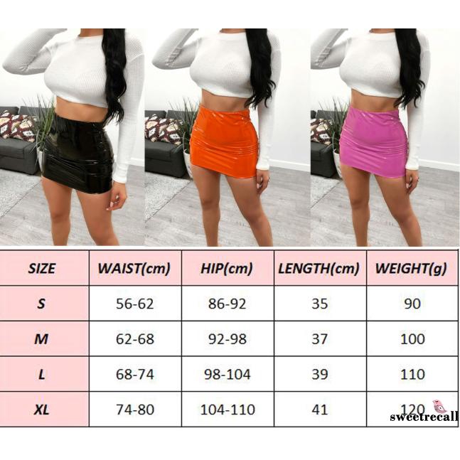 Chân váy da bóng bó sát gợi cảm nữ tính
