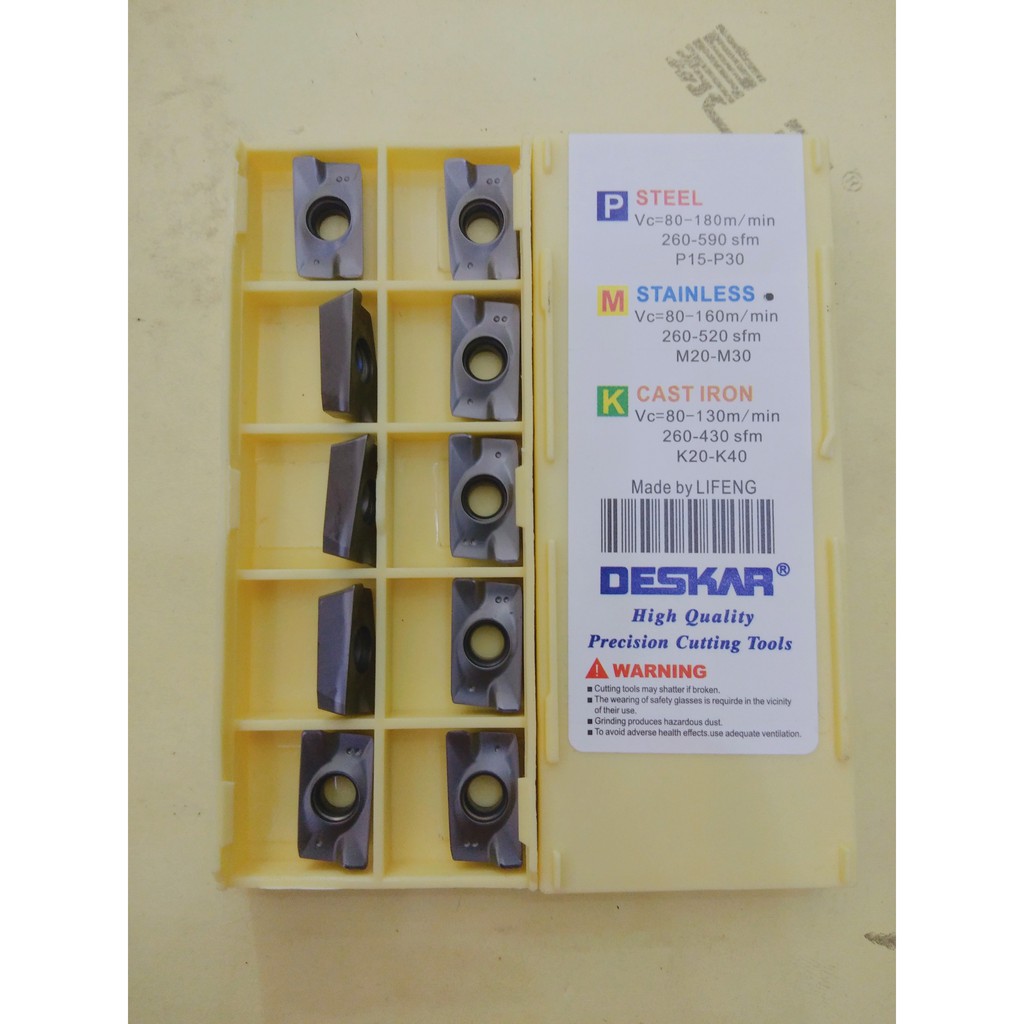 MẢNH CHÍP PHAY APMT1604 CHUYÊN THÉP