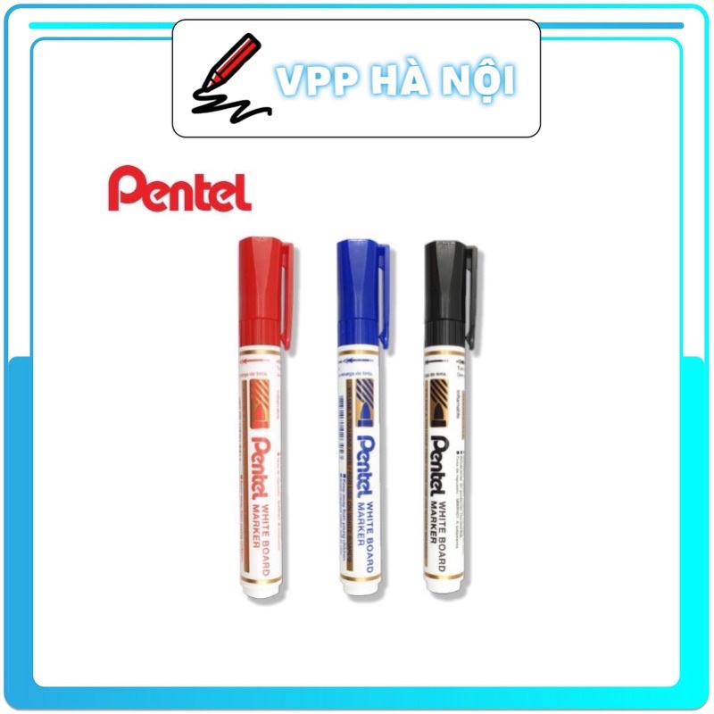 ( HÀNG CHÍNH HÃNG ) Bút Dạ Viết Bảng Pentel MW45 (Bán Lẻ - 3 Màu Mực - Thay mực tiện lợi) [Hàng chính hãng]