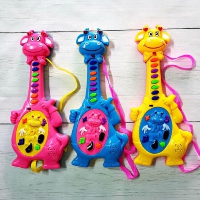 Đồ chơi đàn ghi ta hình thú phát nhạc phù hợp với mọi em nhỏ