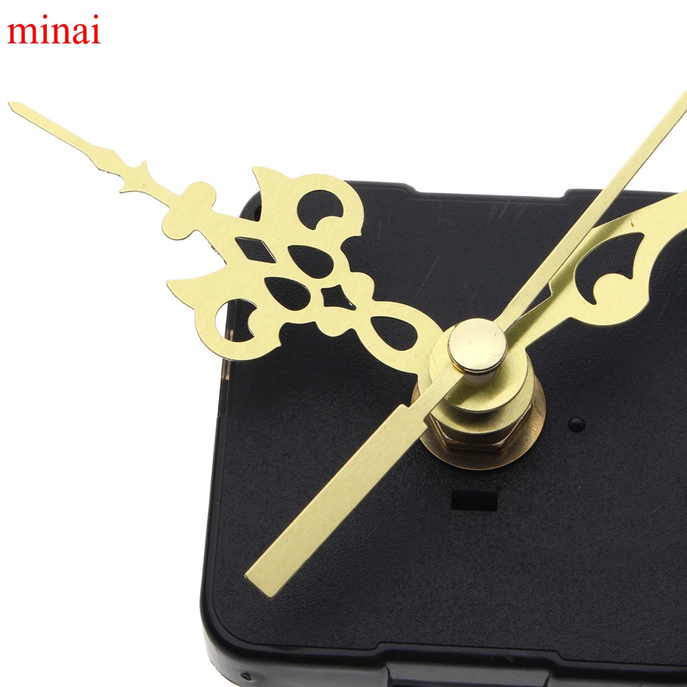 MINAI Quartz Clock Movement Mechanism DIY Repair Parts Gold LW