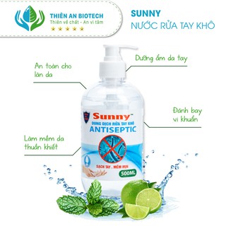 NƯỚC RỬA TAY KHÔ SUNNY 100ml 500ml