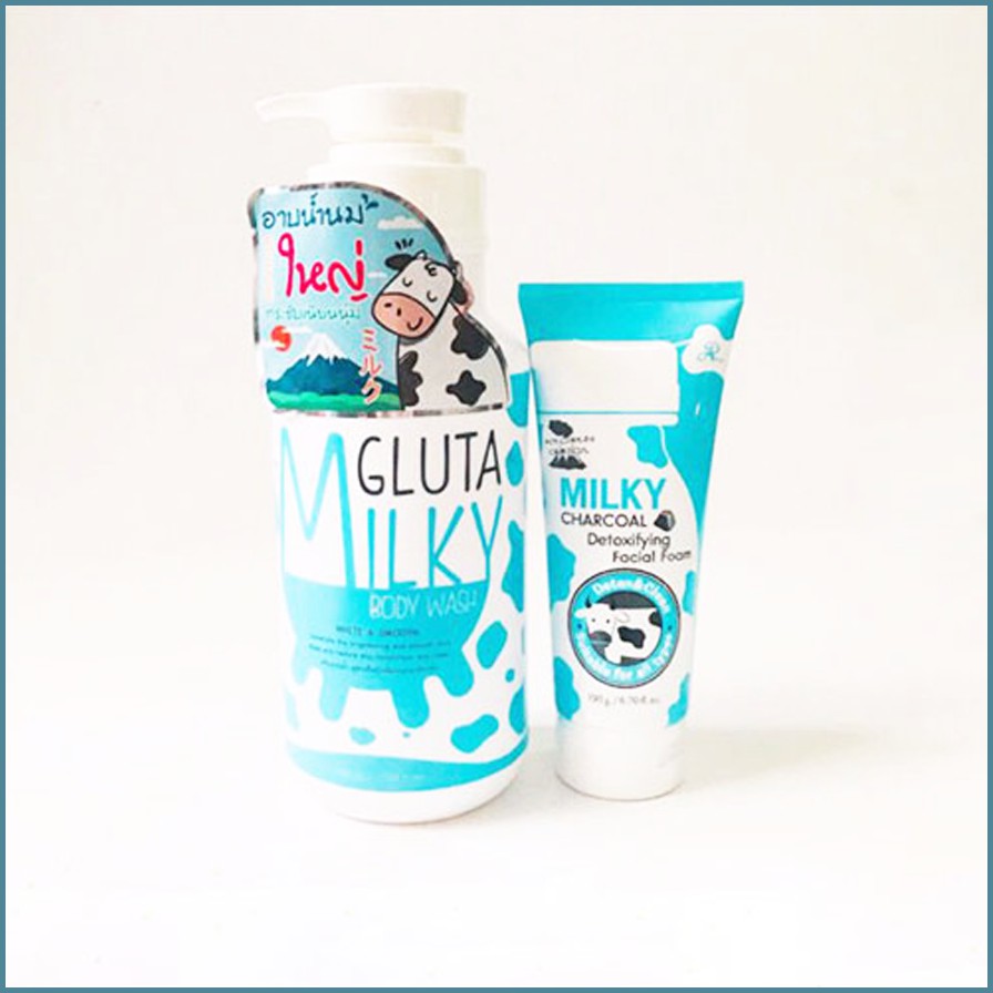 Sữa Tắm Con Bò Gluta Milky Thái Lan 800ml Tặng Sữa Rửa Mặt | BigBuy360 - bigbuy360.vn