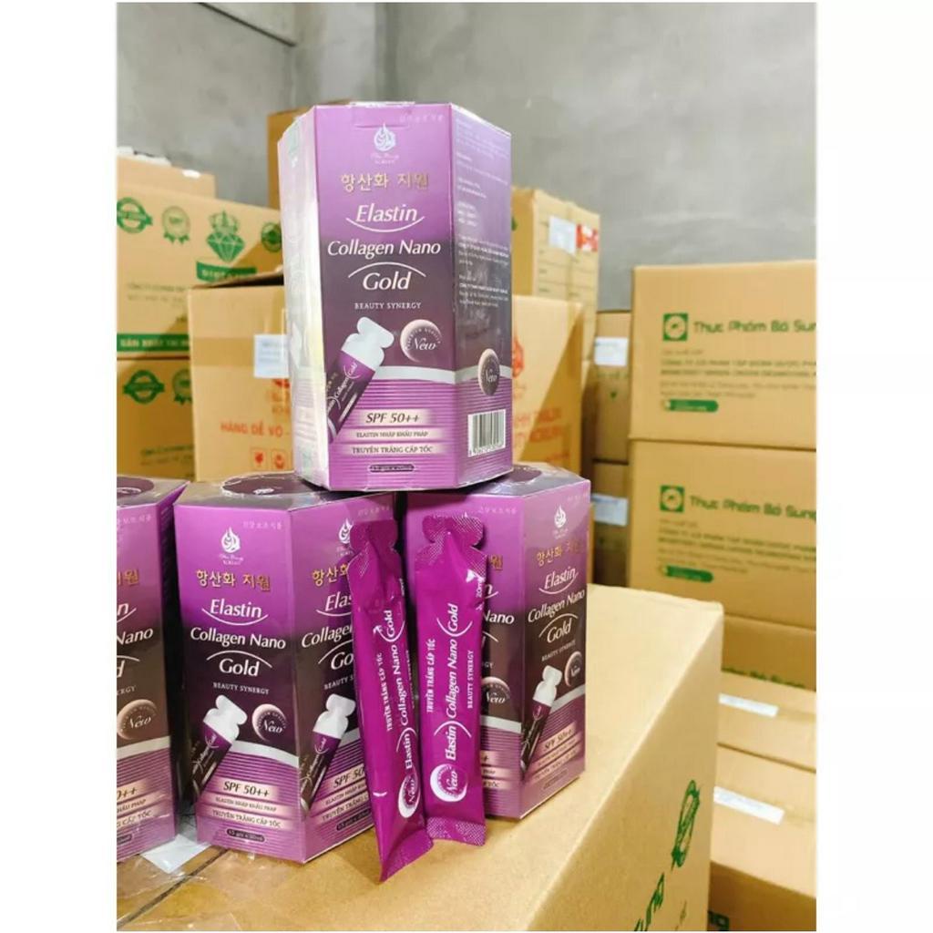 Nước uống Elastin Collagen Nano Gold BeautySynergy-Truyến trắng cấp tốc,Trẻ hóa làn da,xóa nám,mờ tàn nhang