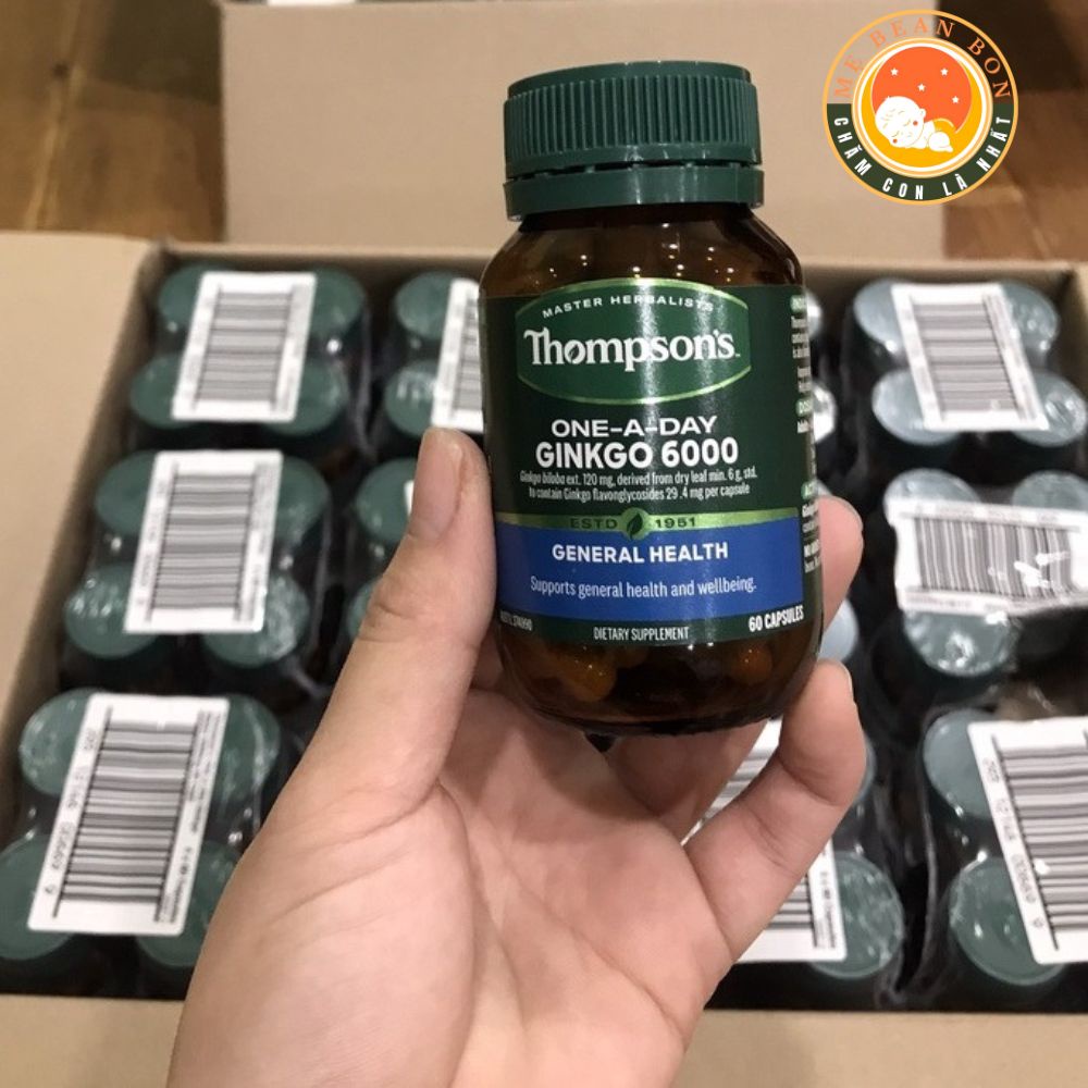 viên uống Bổ Não Thompson's One A Day Ginkgo 6000mg Hàm Lượng Cao Cho Người Lớn 60 viên của úc