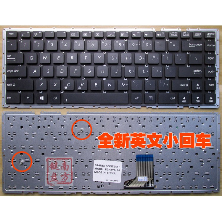 Bàn Phím Máy Tính Asus K401L A401 K401 A401L K401Lb Mp-13K83Us-9206