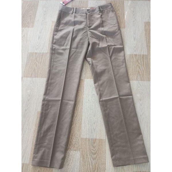 CÓ SẴN. Quần tây Thái Hòa ống suông màu cà phê.