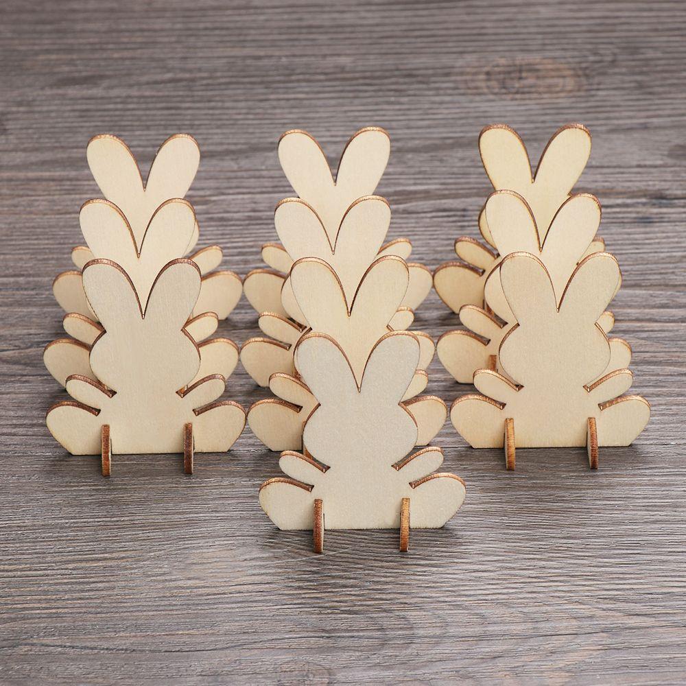 Set 10 Phụ Kiện Trang Trí Phục Sinh Hình Thỏ Phục Sinh 3D