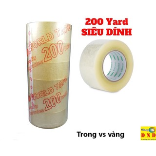 [GIÁ SỈ] CUỘN BĂNG KEO TRONG/ VÀNG ĐÓNG HÀNG HOÁ 200 YARD
