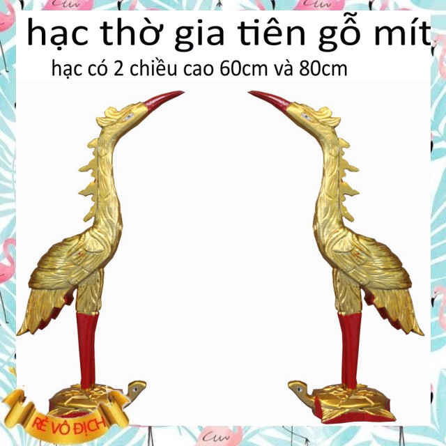 Hạc thờ gia tiên - Hạc thờ gỗ mít - cao cấp sang trọng