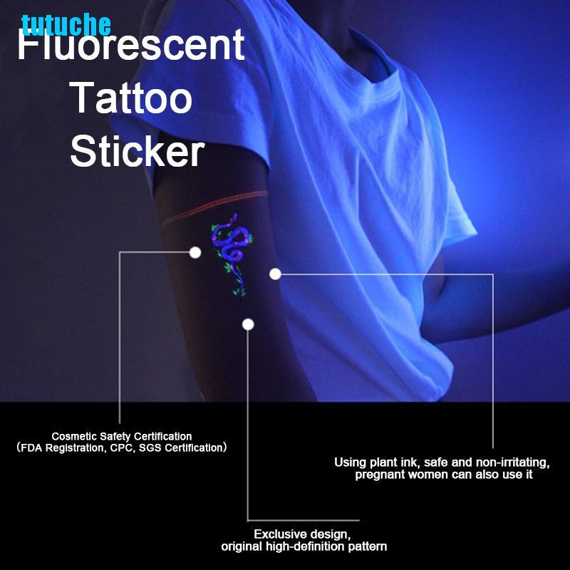Hình dán hình xăm tạm thời phản quang chống nước độc đáo