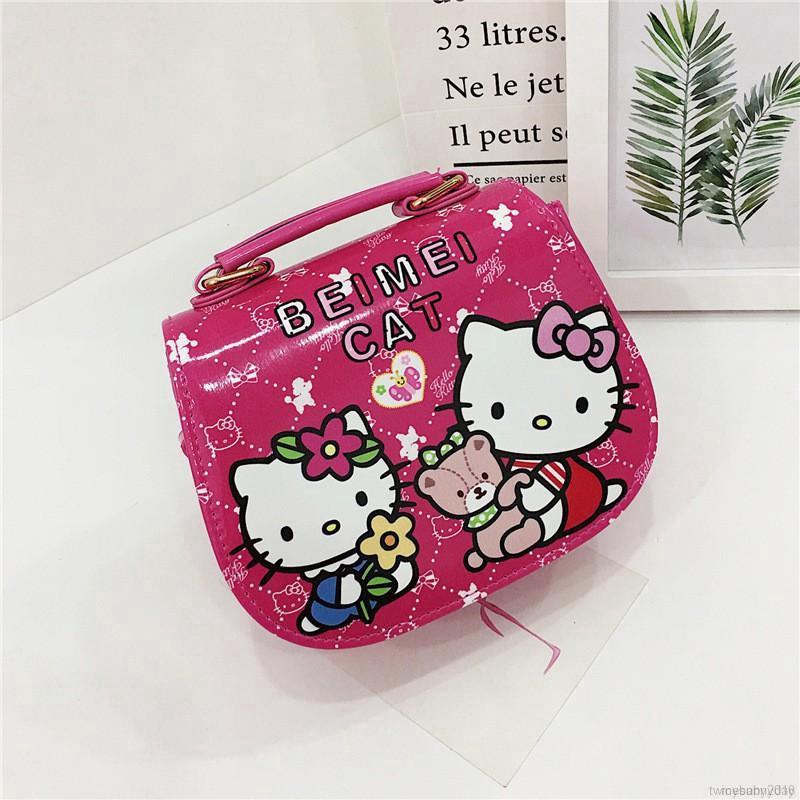 My Baby  Túi Đeo Chéo In Hình Mèo Hello Kitty Đáng Yêu Cho Bé Gái