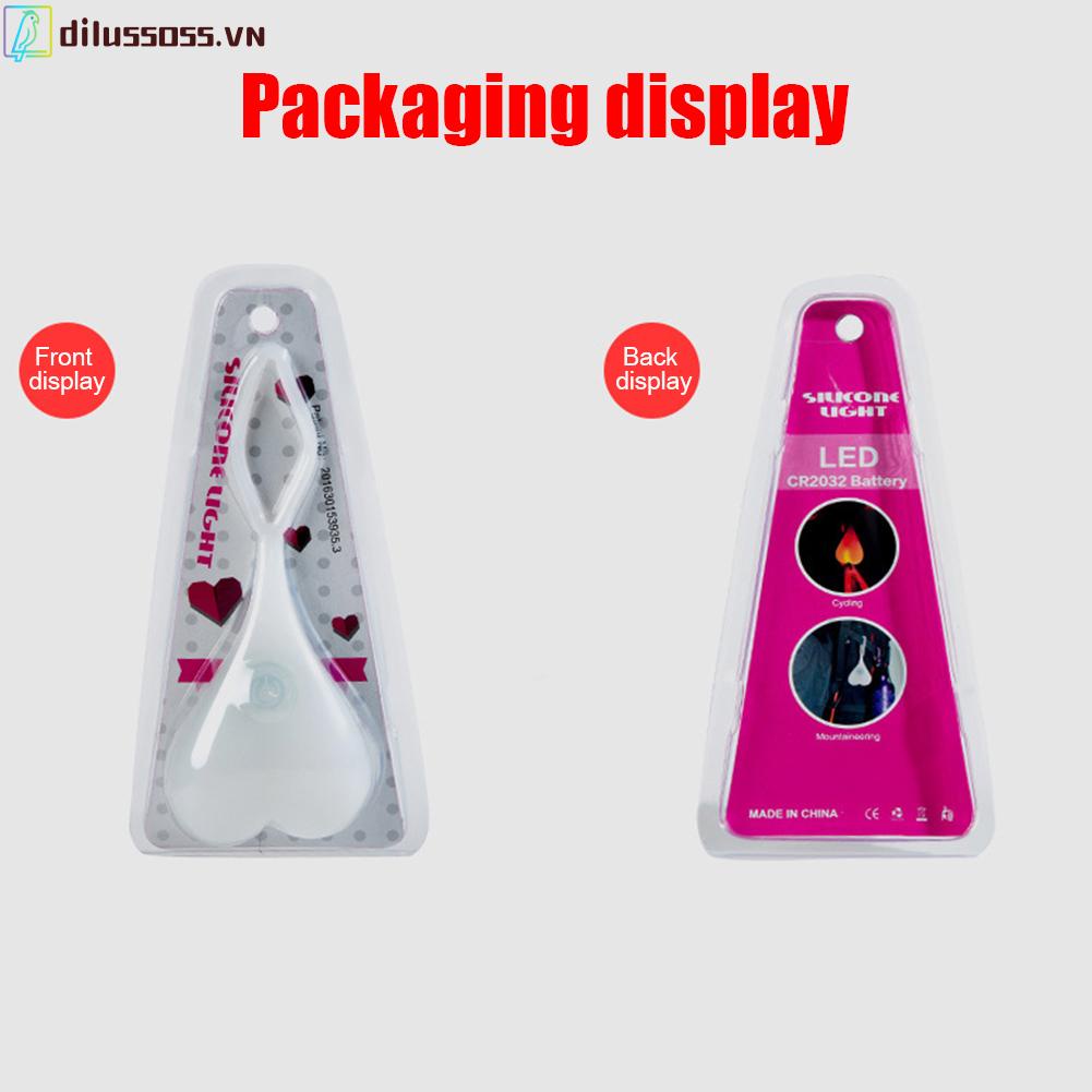 Đèn LED Cảnh Báo Hình Quả Trứng Gắn Đuôi Xe Đạp Bằng Silicone