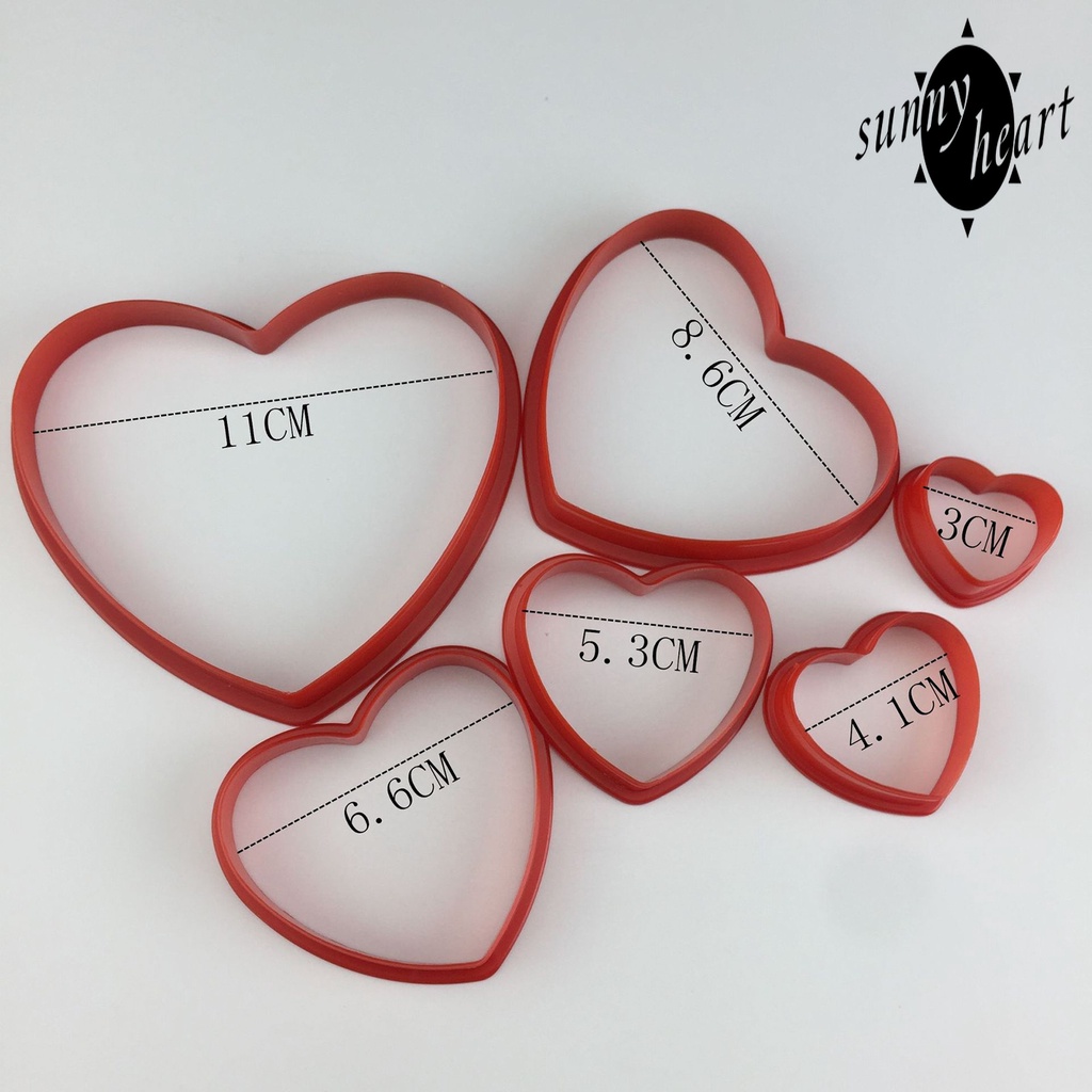 1 Bộ Khuôn Nhựa Cắt Bánh Quy Hình Hoa/Ngôi Sao/Trái Tim DIY Cho Bé