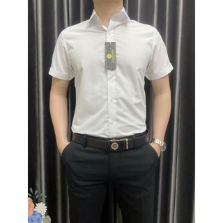ÁO SƠ MI NAM CỘC TAY VẢI LỤA TRƠN