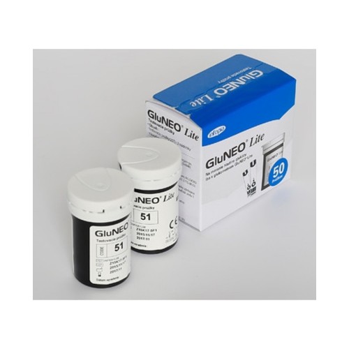 Que thử đường huyết GluNEO Lite 50 que hàng chính hãng dùng cho máy GluNEO