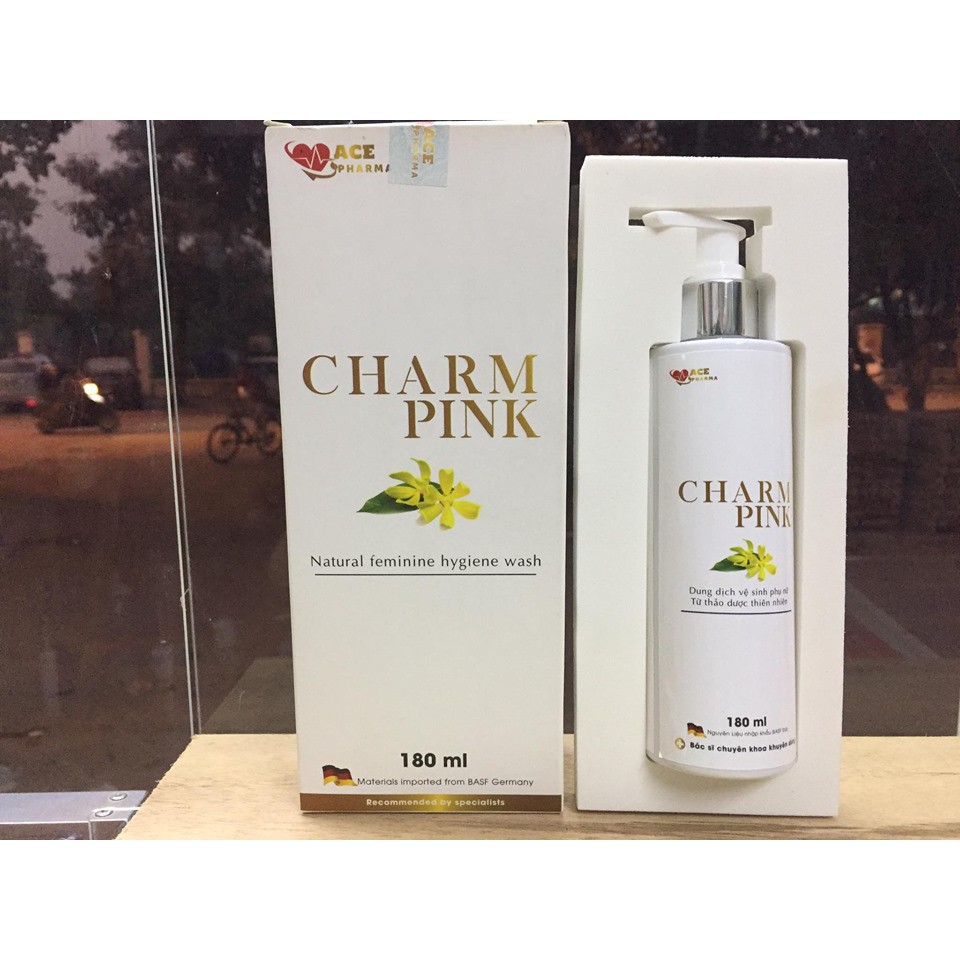 Dung dịch vệ sinh phụ nữ CHARM PINK 180ml- Nguyên liệu Đức