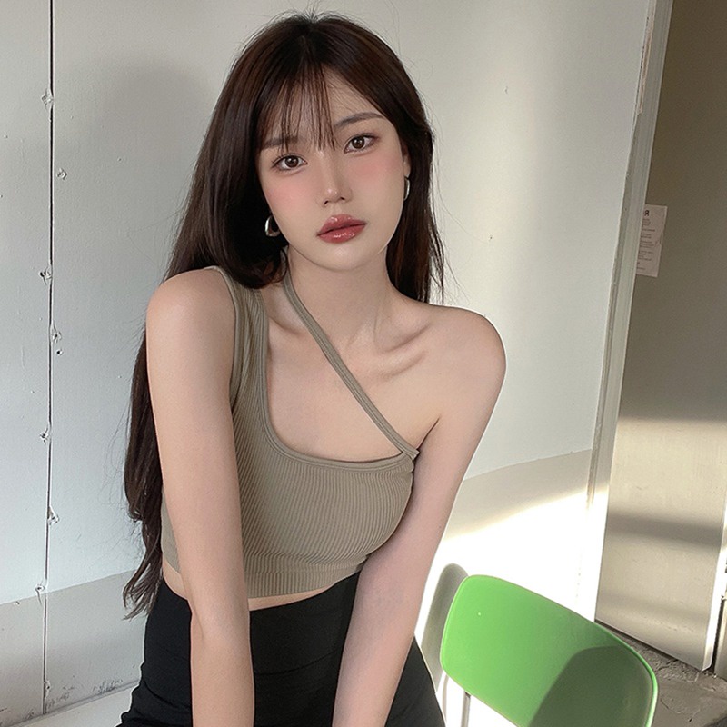 Áo croptop không tay thiết kế độc đáo thời trang cho nữ
