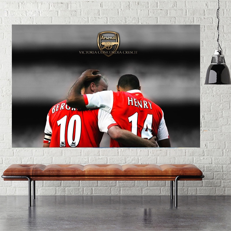 Poster decal dán tường Ozil Henry aubameyang Arsenal