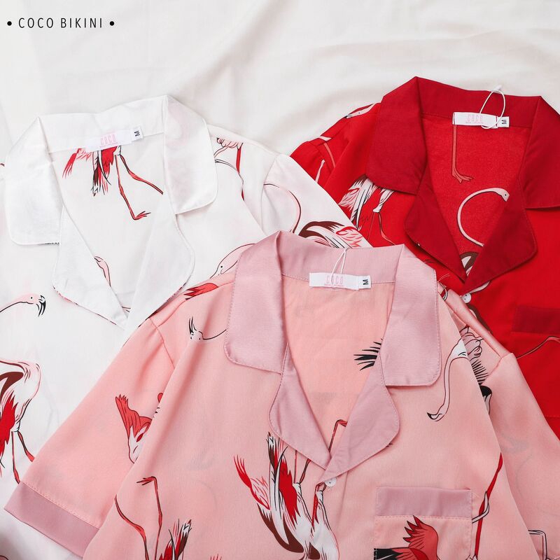 𝑪𝑶𝑪𝑶 𝑩𝑰𝑲𝑰𝑵𝑰 Bộ Đồ Ngủ - Đồ Mặc Nhà Lụa Satin ( LHCC30013 ) | BigBuy360 - bigbuy360.vn