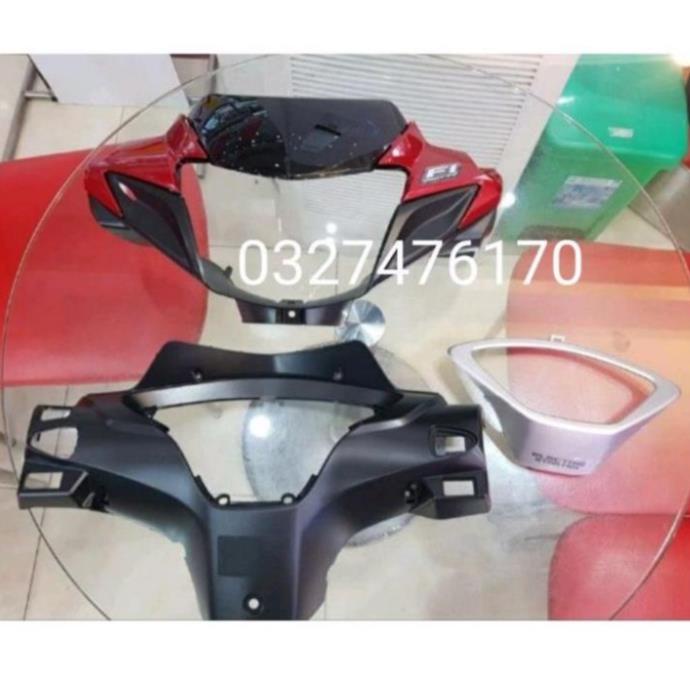 Bộ nhựa đầu đèn xe Future X 125 màu đỏ chính hãng HONDA