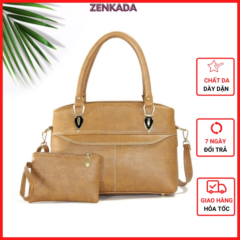 Túi xách nữ công sở Zenka thanh lịch và sang trọng + tặng kèm ví cầm tay