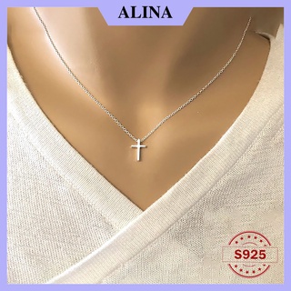Dây chuyền bạc 925 alina thánh giá trơn 0116