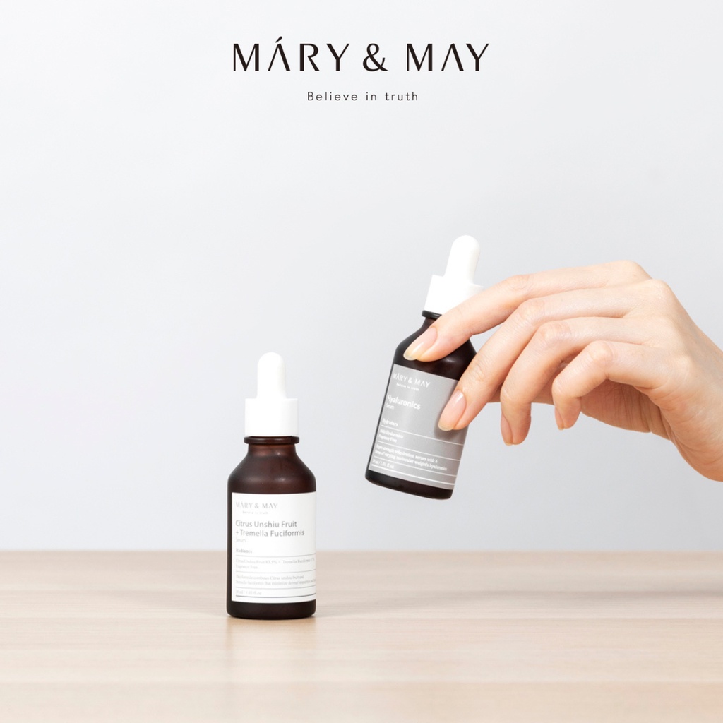 Tinh Chất Dưỡng Sáng Da Mary&May Citrus Unshiu + Tremella Fuciformis Serum 30ml