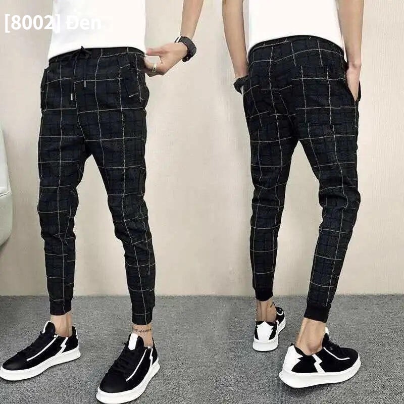 Quần jogger nam không dày phong cách Hàn Quốc nam