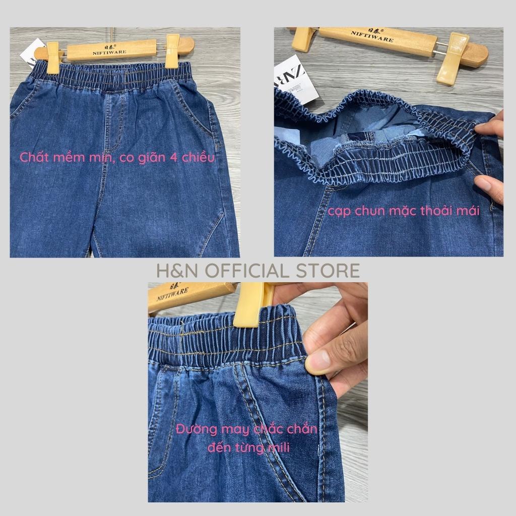 Quần jean nữ baggy lưng cao quần bò nữ chun co giãn phong cách hàn quốc HN Clothing Q11
