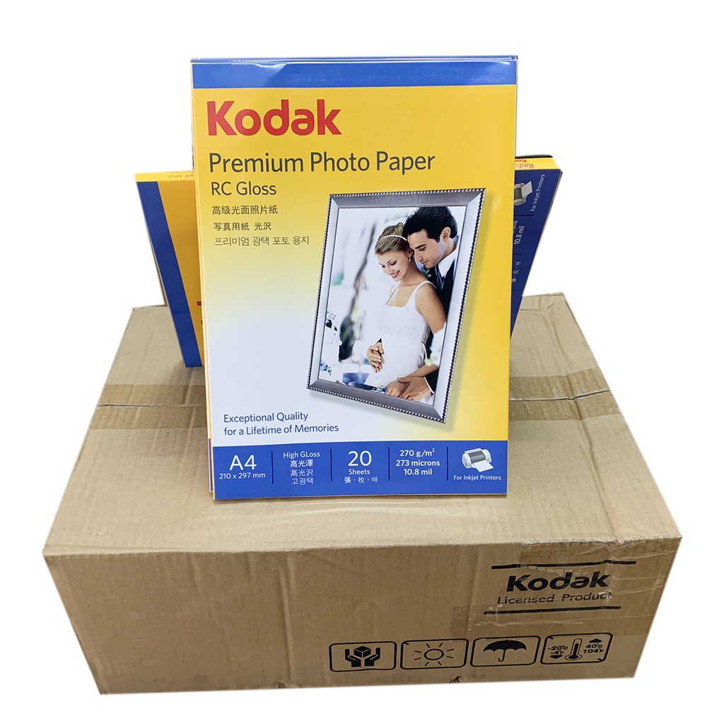 1 Thùng 44 tập GIẤY IN ẢNH KODAK PHOTO PAPER A4 - ĐỊNH LƯỢNG 270GAM