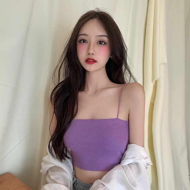 Áo Hai Dây Sợi Bún Màu Hottrend (ẢNH THẬT Ở CUỐI)
