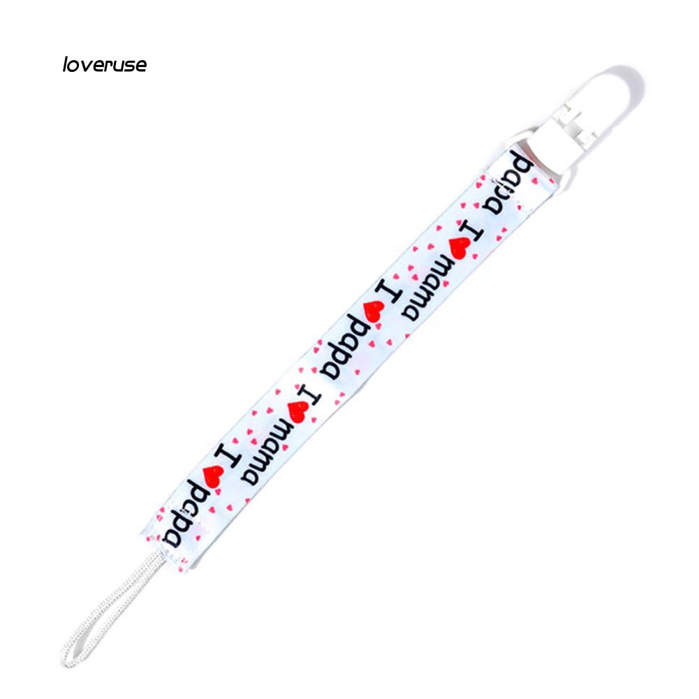 Dây giữ ti giả có kẹp gắn áo em bé tiện dụng chất lượng cao