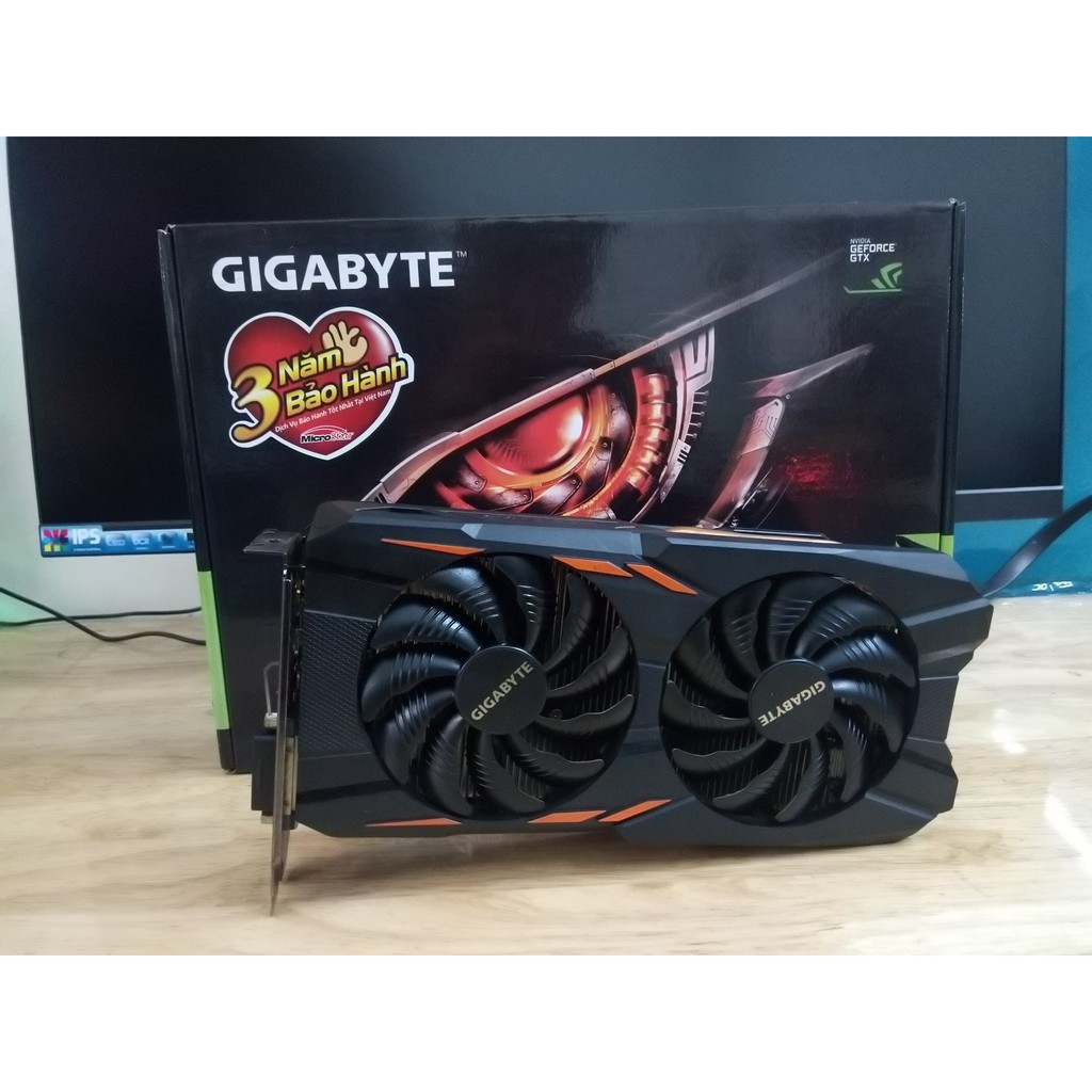 Card đồ họa Gigabyte GTX 1050ti 4gb 2fan - Giga GTX 1050ti 4gb