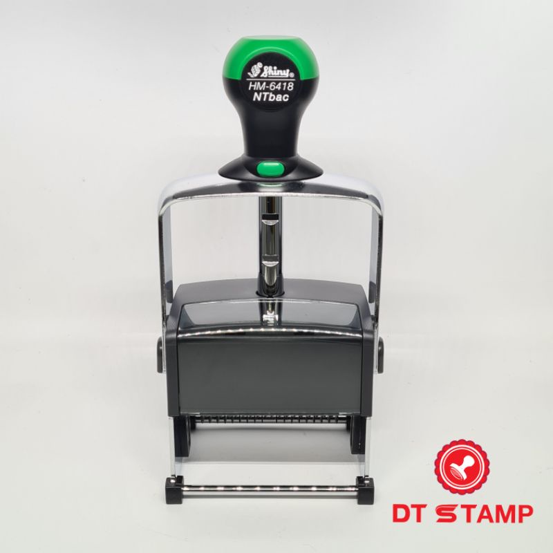 Con dấu số nhảy 18 số tự động liền mực Shiny HM-6418. Dấu ngày tháng năm