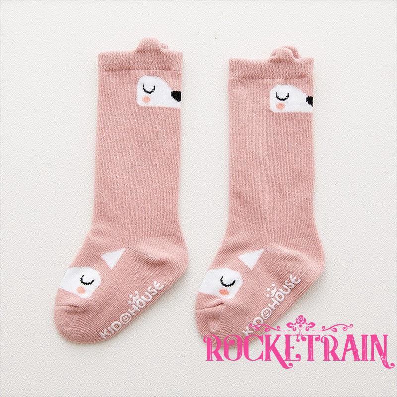Vớ cotton chống trượt họa tiết hoạt hình cho bé trai và gái