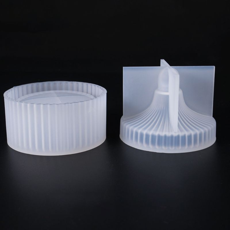 Khuôn Silicone Làm Hộp Đựng Trang Sức Hình Tròn Họa Tiết Kẻ Sọc