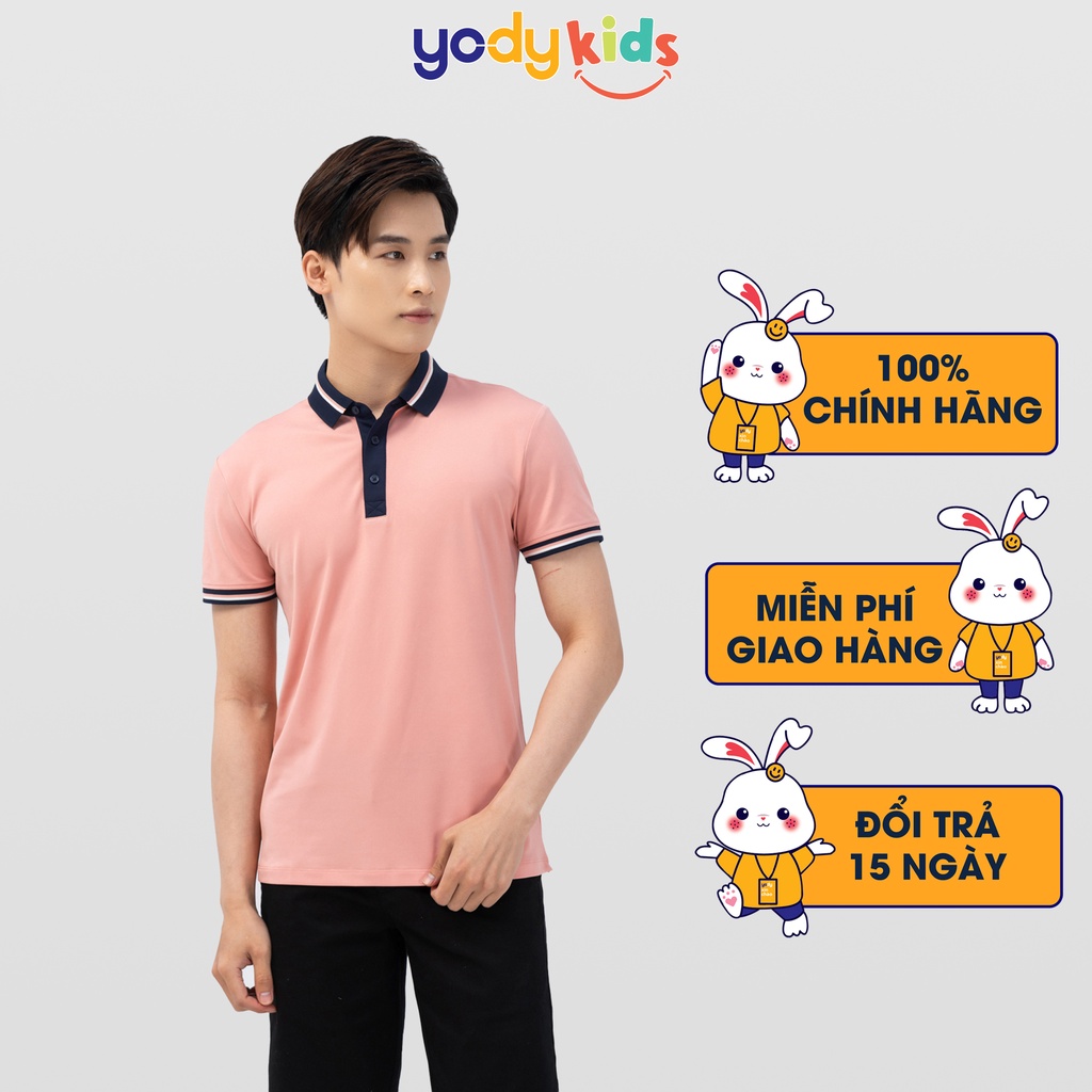 Áo thun polo nam YODY phông tay ngắn, cổ bẻ vải coolmax ,cotton cao cấp thoáng mát, mềm mịn APM5181