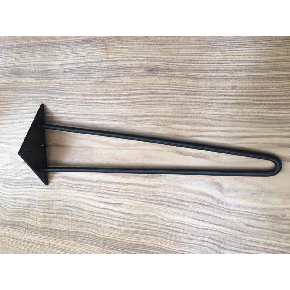 Chân Hairpin cao 50cm - 2 thanh| Chân lắp bàn gỗ nguyên tấm HP Decor