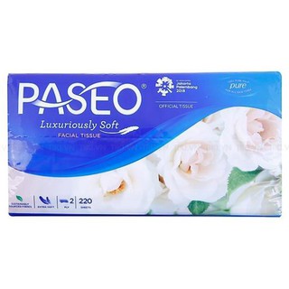 Khăn giấy thếp Paseo 220 tờ (hoa Hồng Vàng/Trắng)
