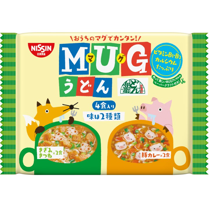 Mì Mug Trắng Thịt Heo Nhật Nissin Cho Bé Ăn Dặm/ Tách Lẻ 1 Gói Nhỏ