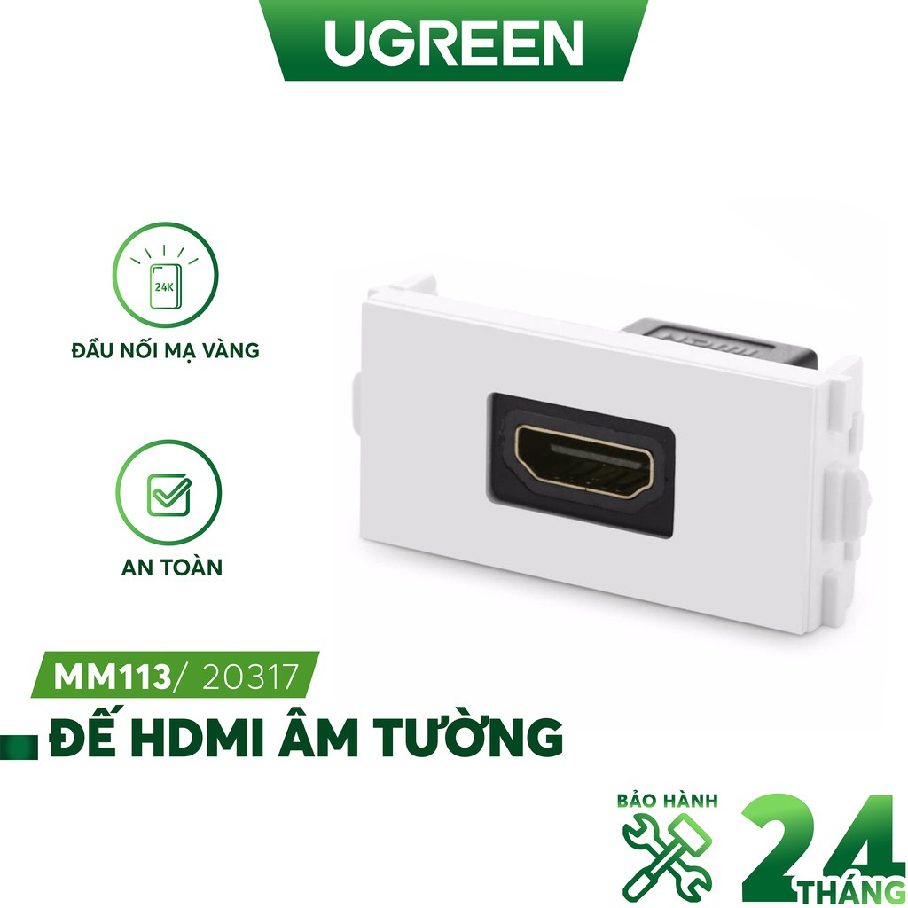 Đế HDMI âm tường UGREEN MM113 20317