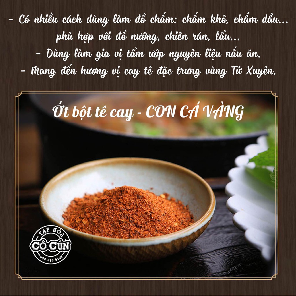 [ĐẶC BIỆT] Ớt bột tê cay con cá vàng - Đồ chấm Tứ Xuyên | BigBuy360 - bigbuy360.vn