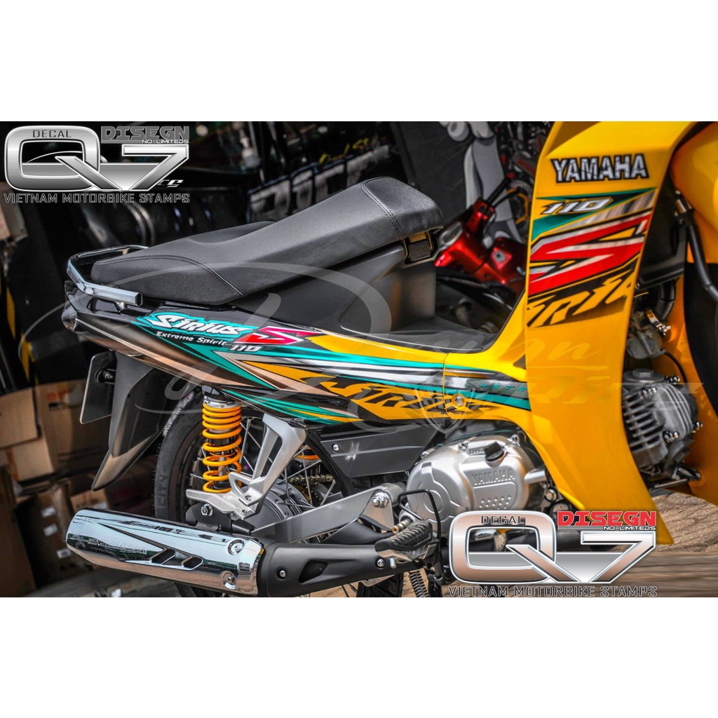 Tem Rời Sirius 110 VÀNG ĐEN