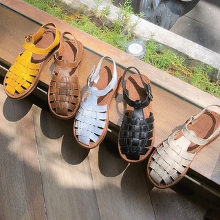 Giày chiến binh - giày sandal rọ nữ tigish da mềm êm chân đế độn 2p vnxk